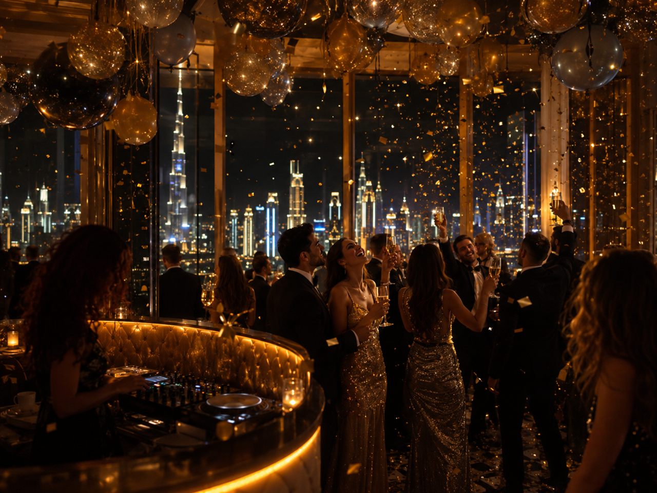 Elegant New Year's Eve celebration